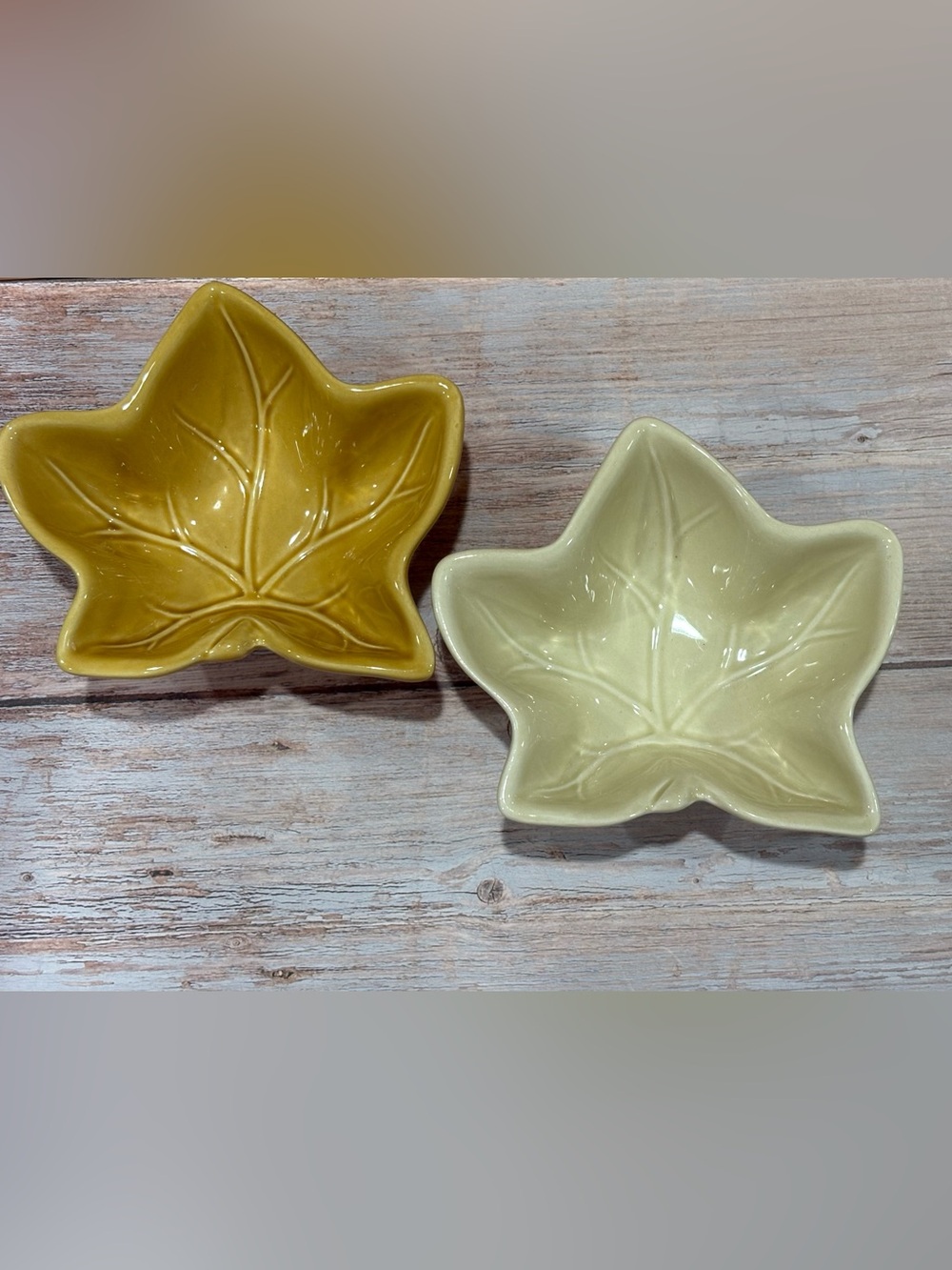Leaf-Shaped Ceramic Dishes